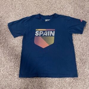 Youth adidas FIFA world cup Spain soccer team Navy blue t-shirt Size Medium